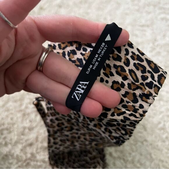 zara leopard bralette cropped top size medium - Picture 3 of 3